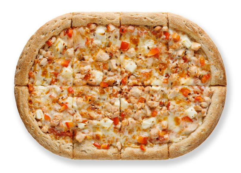 Фитнес пицца с курицей