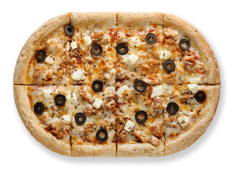 Фитнес пицца с тунцом